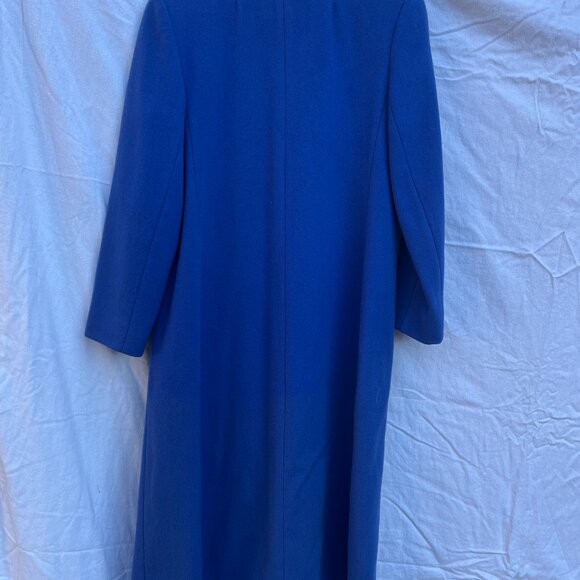 Vintage Royal blue fitted wool pea coat small - Picture 4 of 4